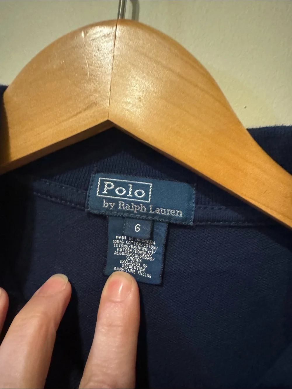 Ralph Lauren Navy Long-Sleeve Polo